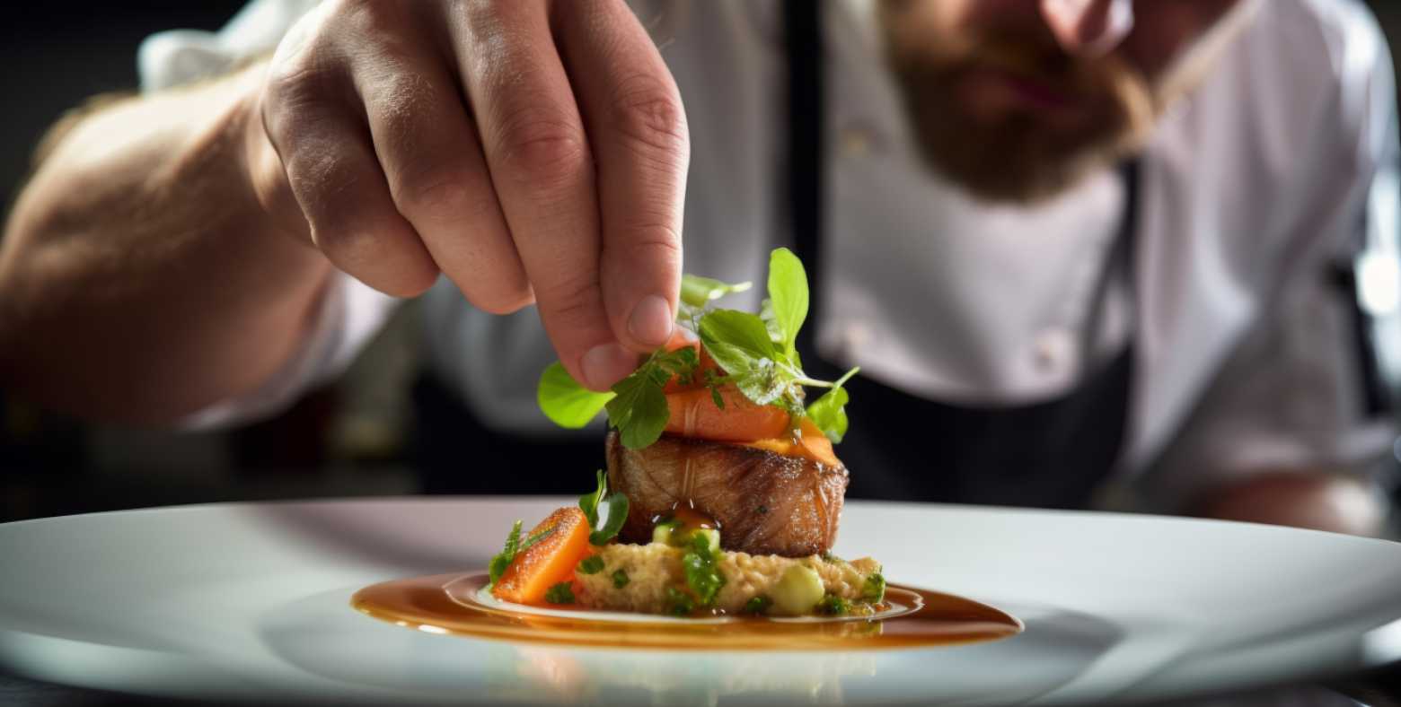 chef plating dish