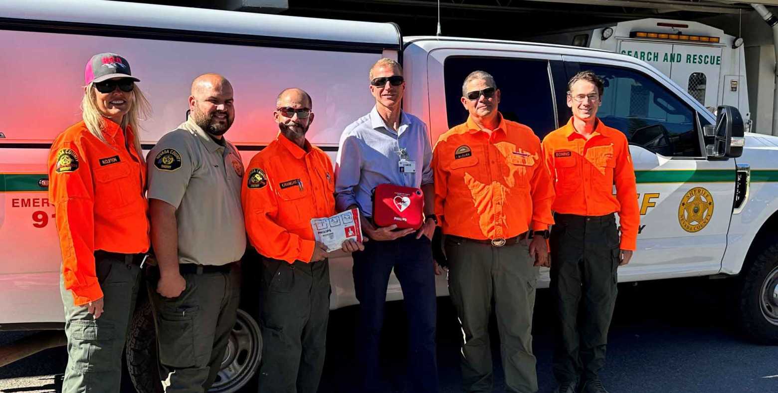 Tahoe Forest Health System Donates AED to Nevada County Sheriff s