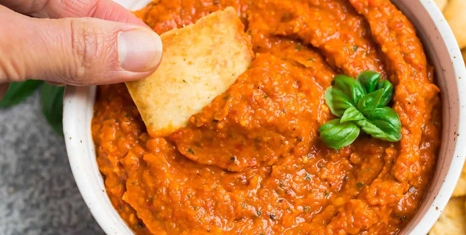 Italian Roasted Red Pepper Dip