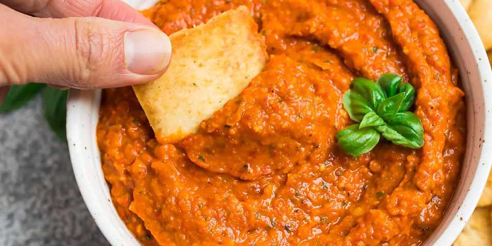 Italian Roasted Red Pepper Dip