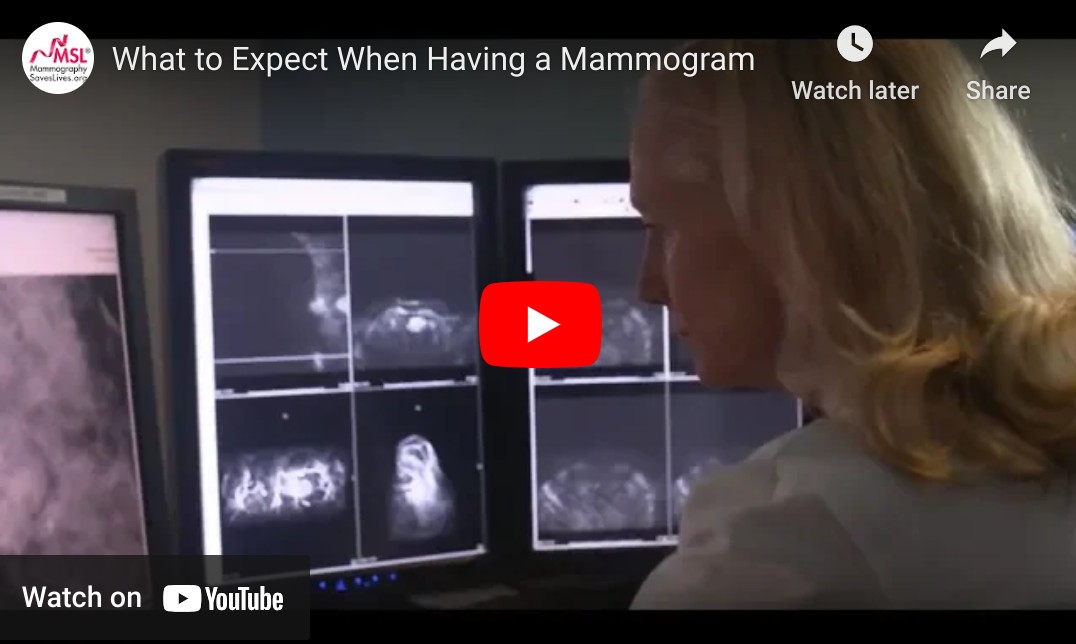 doctor reading mammogram