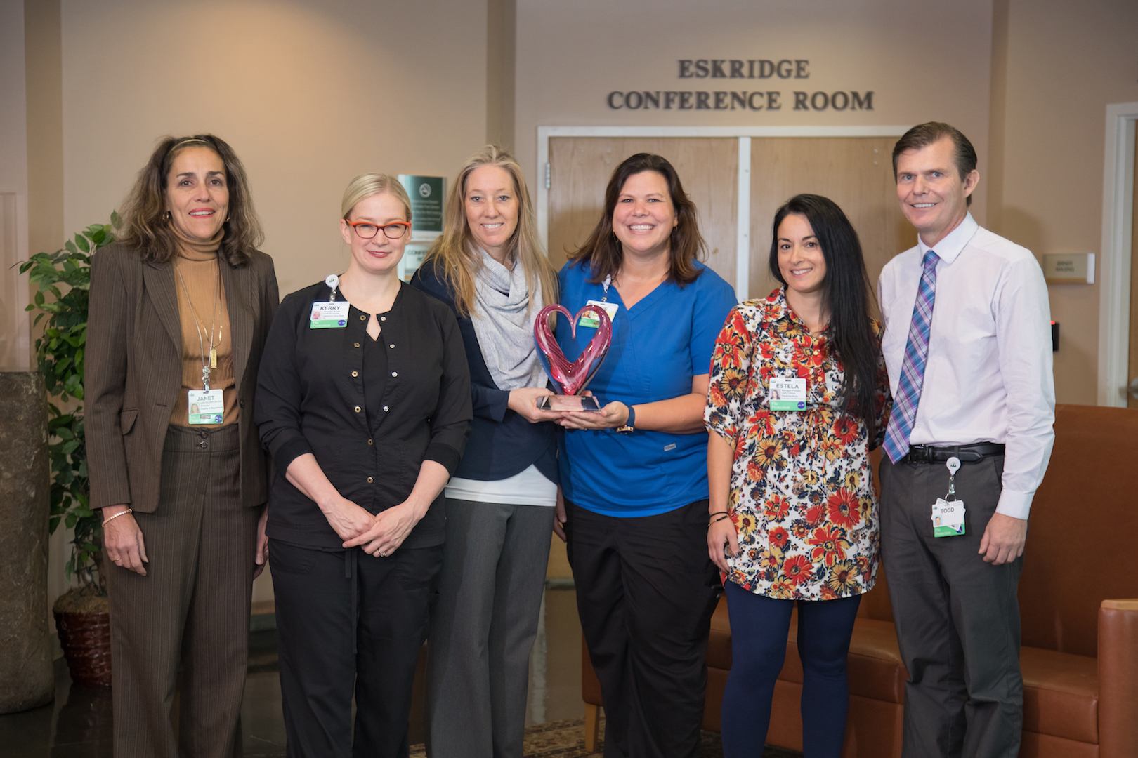 Members of Tahoe Forest Health System with BETA HEART Achievement Award