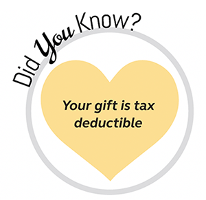 Your gift is tax deductible