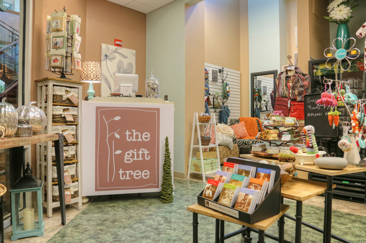 bright interior of gift shop with numerous interesting items