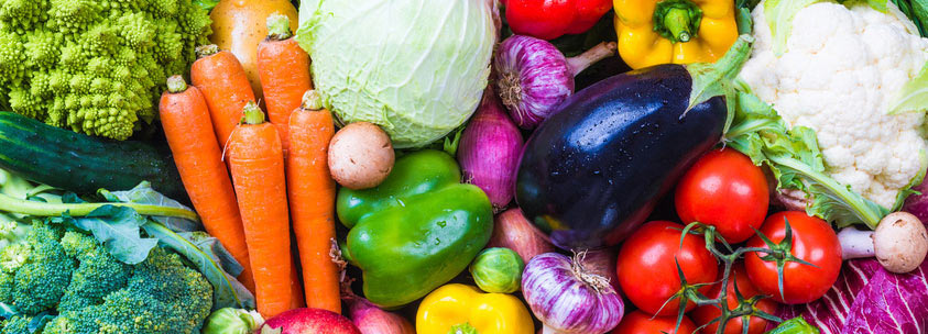 an assortment of colorful vegetables