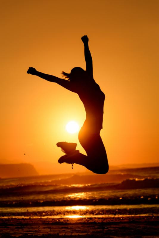 jumping person silhouette